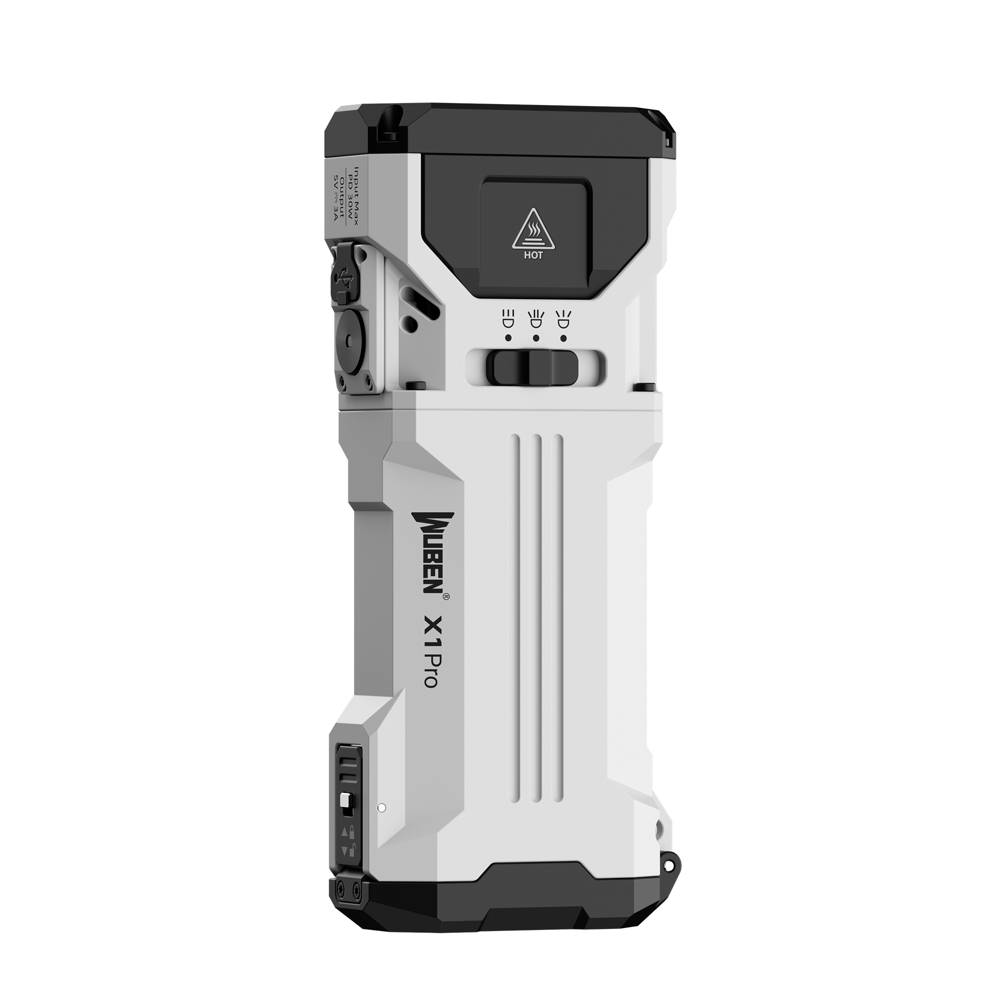 우벤 X1 PRO 고성능 손전등 12300루멘 충전식 LED 후레쉬 EDC 보조배터리 랜턴 - 상세 이미지 3