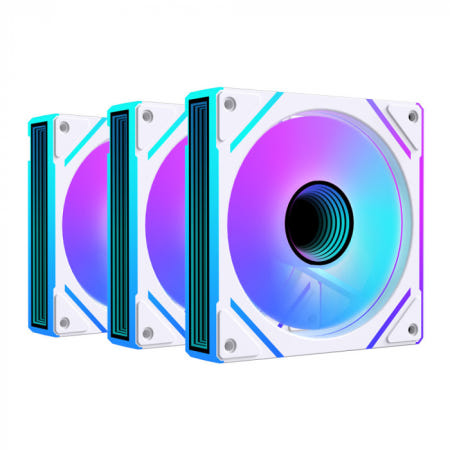 AONE STORM INFINITY PRO-120 ARGB PWM REVERSE (3팩, 화이트)
