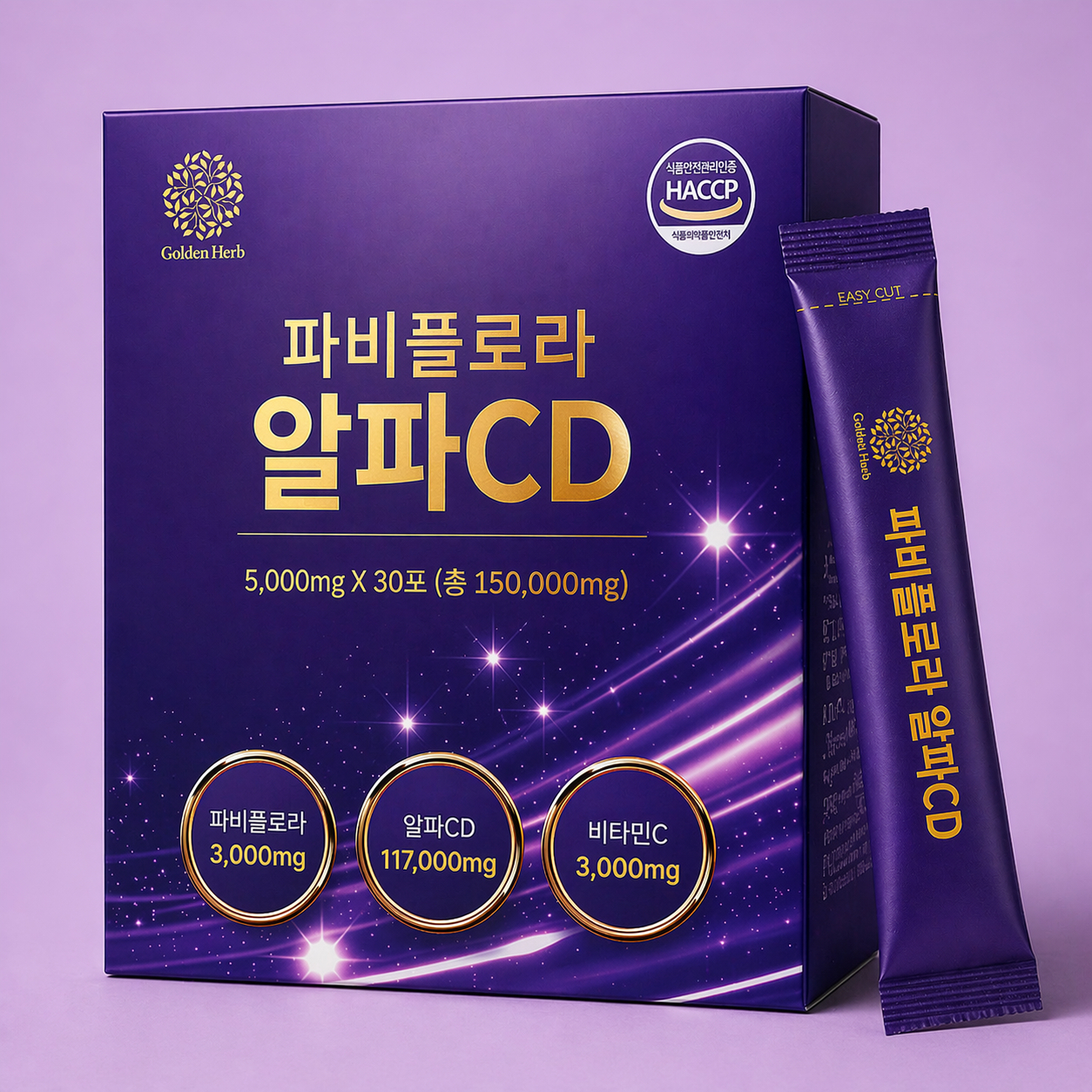 알파CD 파비플로라 고함량 알파시디 5000mg 30포, 1개 - 상품 이미지