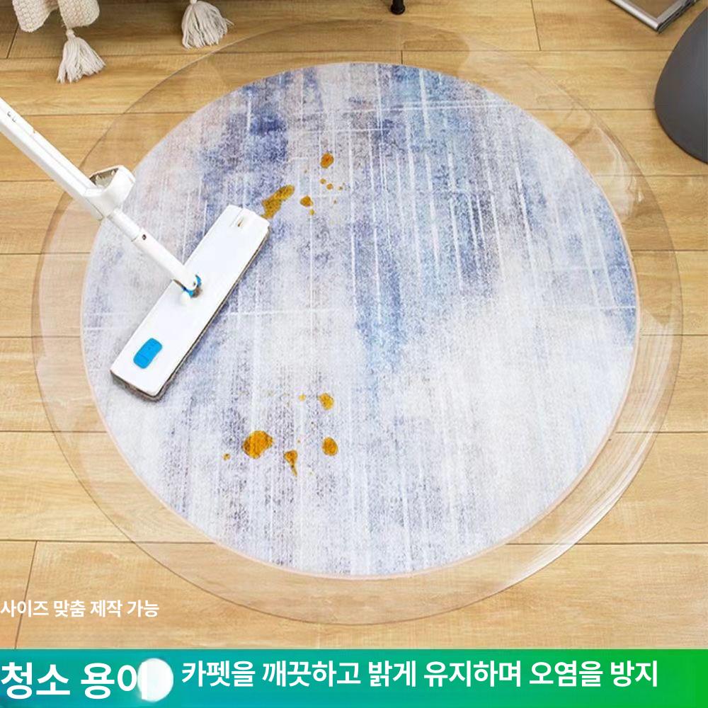 방수 시트 투명 연질판재 릴 플라스틱판 타일 보호 커팅 비닐 바닥재 패널 - 상세 이미지 3
