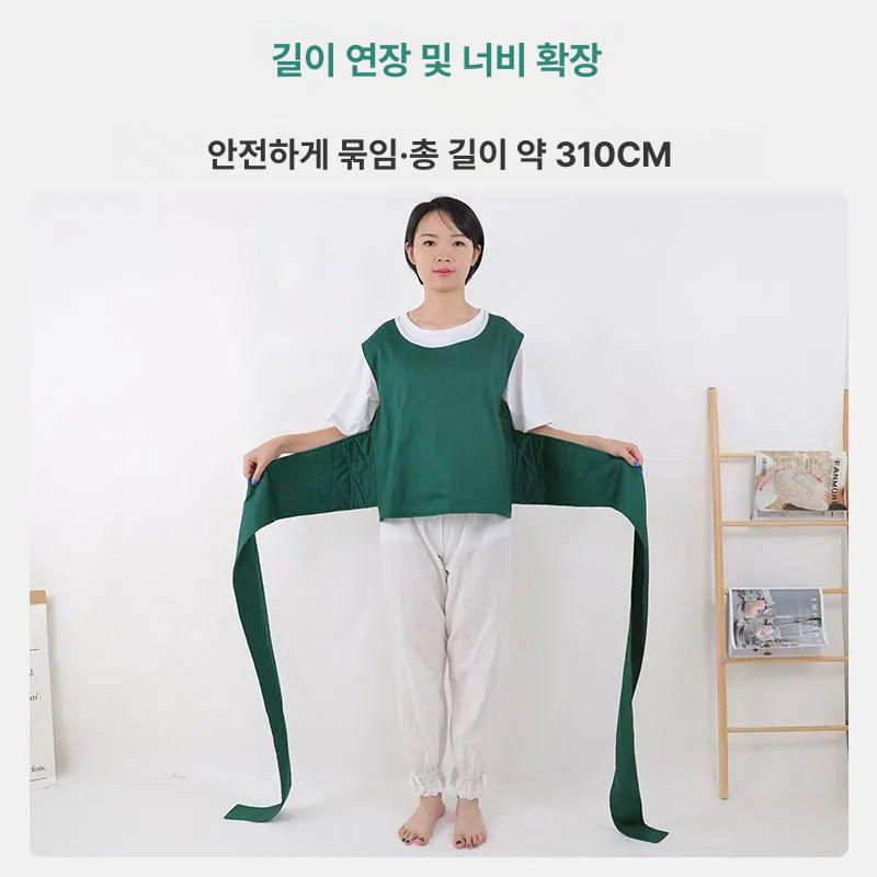 낙상방지 벨트 이탈 초록 조끼 억제대 침대 스트랩 안전 가슴 보호 - 상세 이미지 4