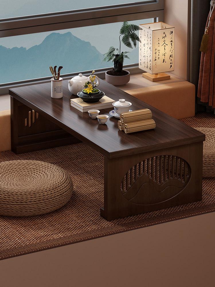 빈티지 테이블 선비책상 원목 다도 월넛 전통가구 경상 좌식 한국 고급가구 - 상품 이미지