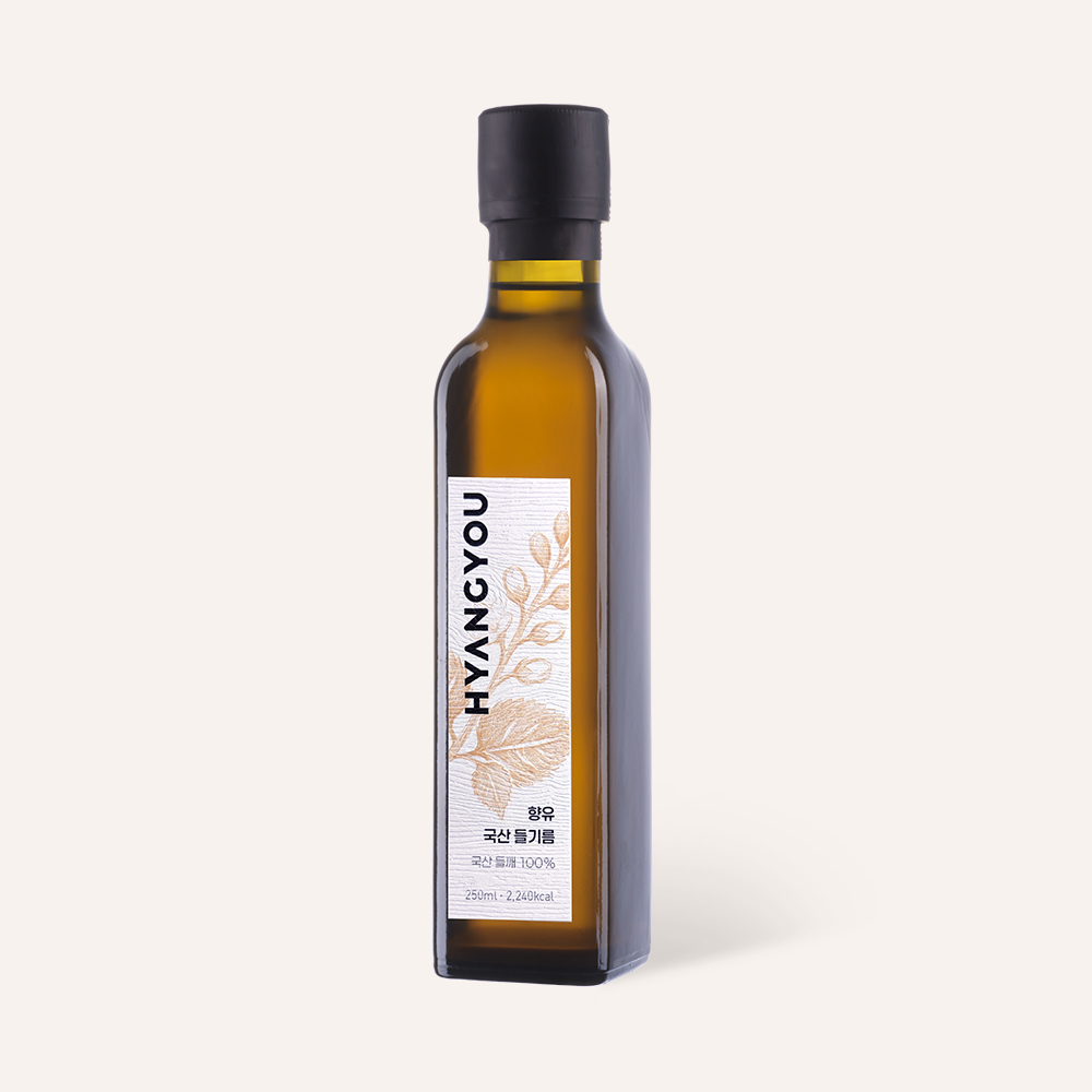 국산 고소한 향유 들기름 250ml 저온냉압착 HACCP 비건 - 상품 이미지