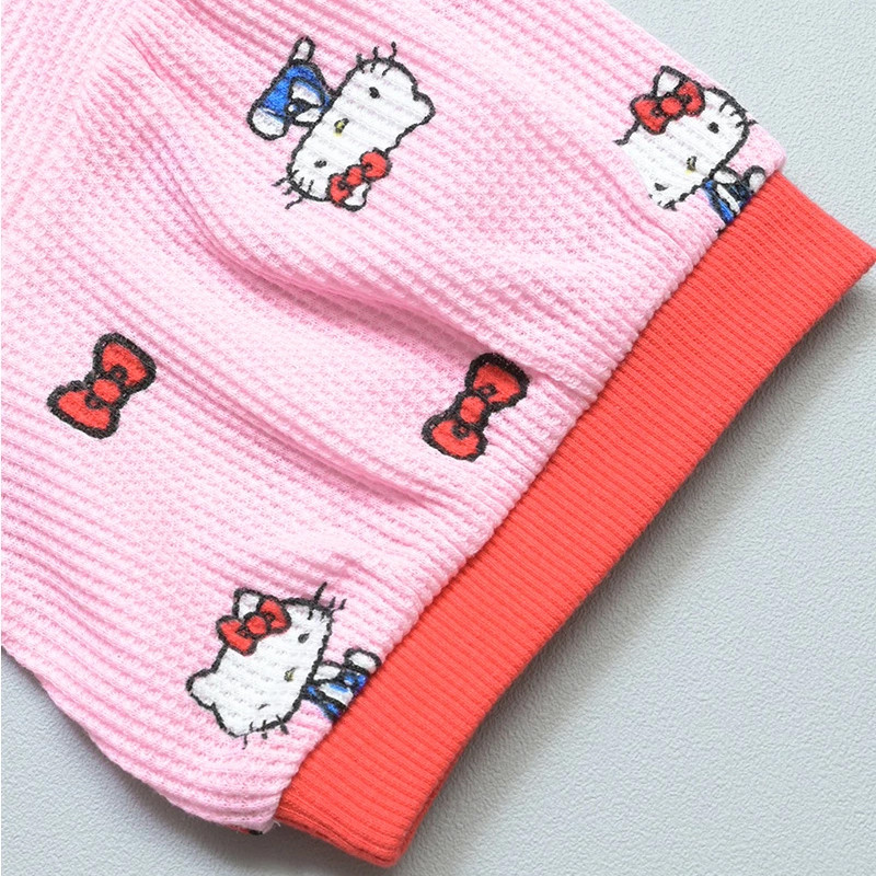 [발주 요청상품] 마키즈 산리오 헬로키티 캐릭터 와플 티셔츠 80~100cm - 의류 - 하카타몰