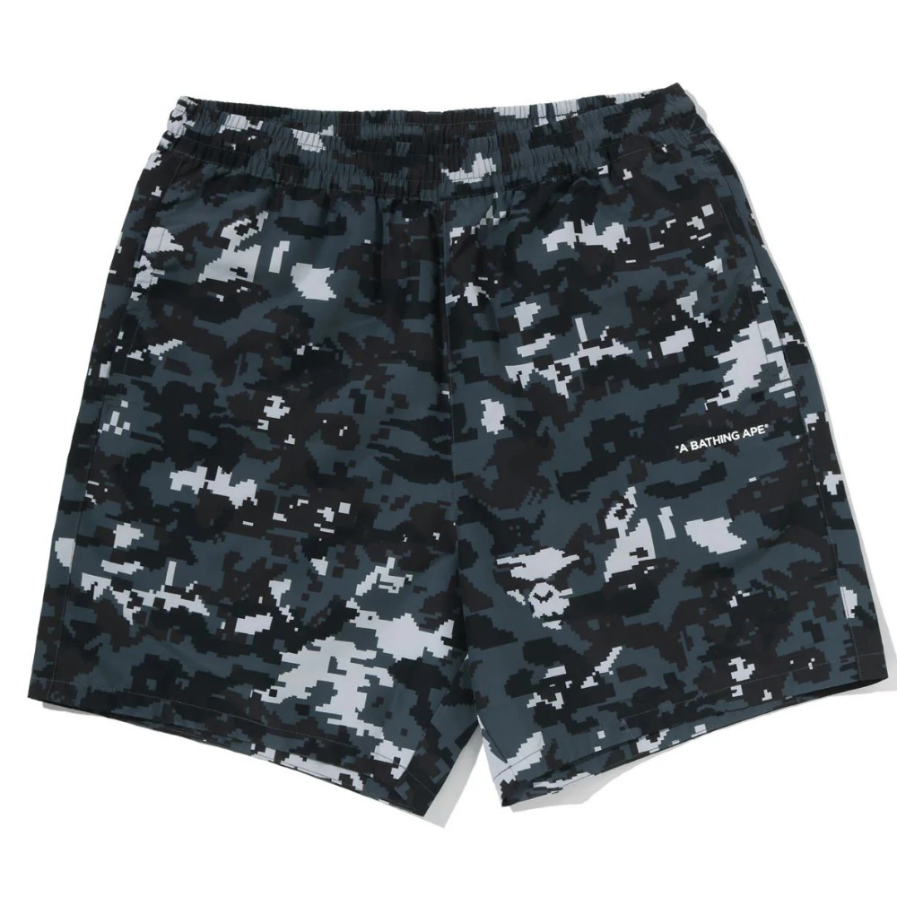 베이프 바지 MULTI PIXEL CAMO RELAXED FIT BEACH SHORTS 1M30-153-312 - 상품 이미지
