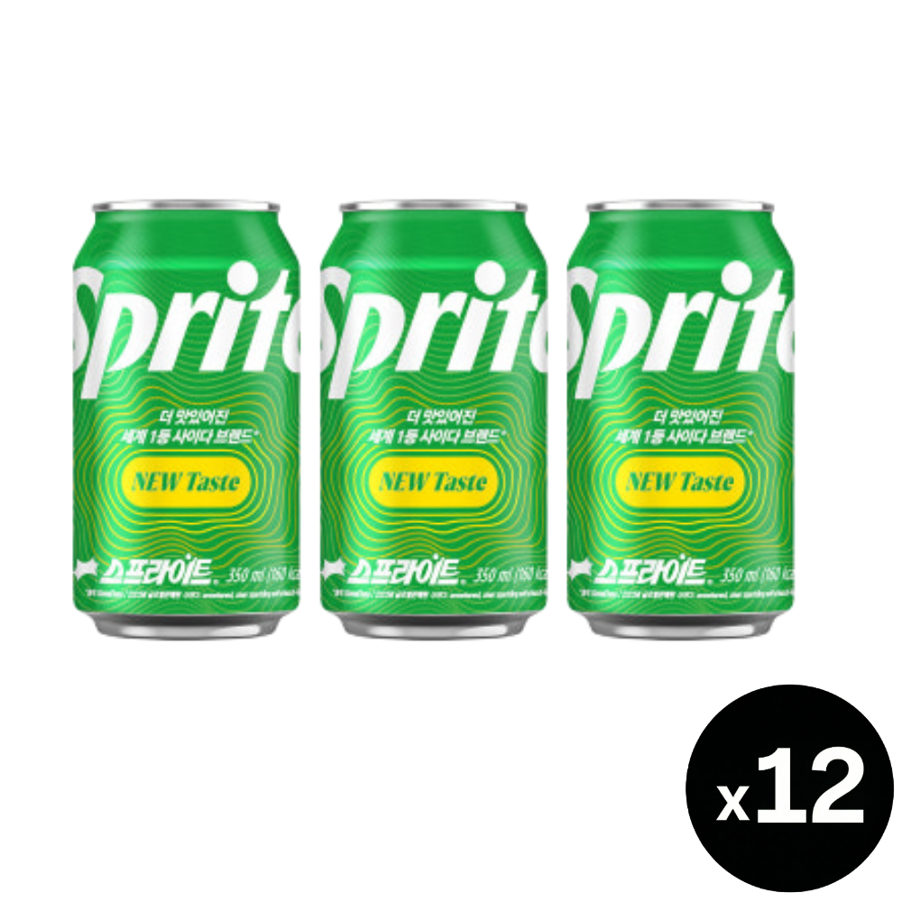 코카 스프라이트 사이다 355ml, 12개 - 상품 이미지