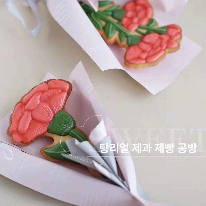 카네이션쿠키틀 꽃 모양 베이킹 금형 선물 세트 쿠키틀 몰드 커터 - 상세 이미지 3