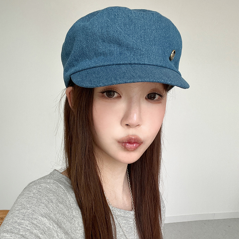 데님 뉴스보이캡 마도로스 캡 팔각모자 빵모자 여성 뉴스보이캡 - 상품 이미지