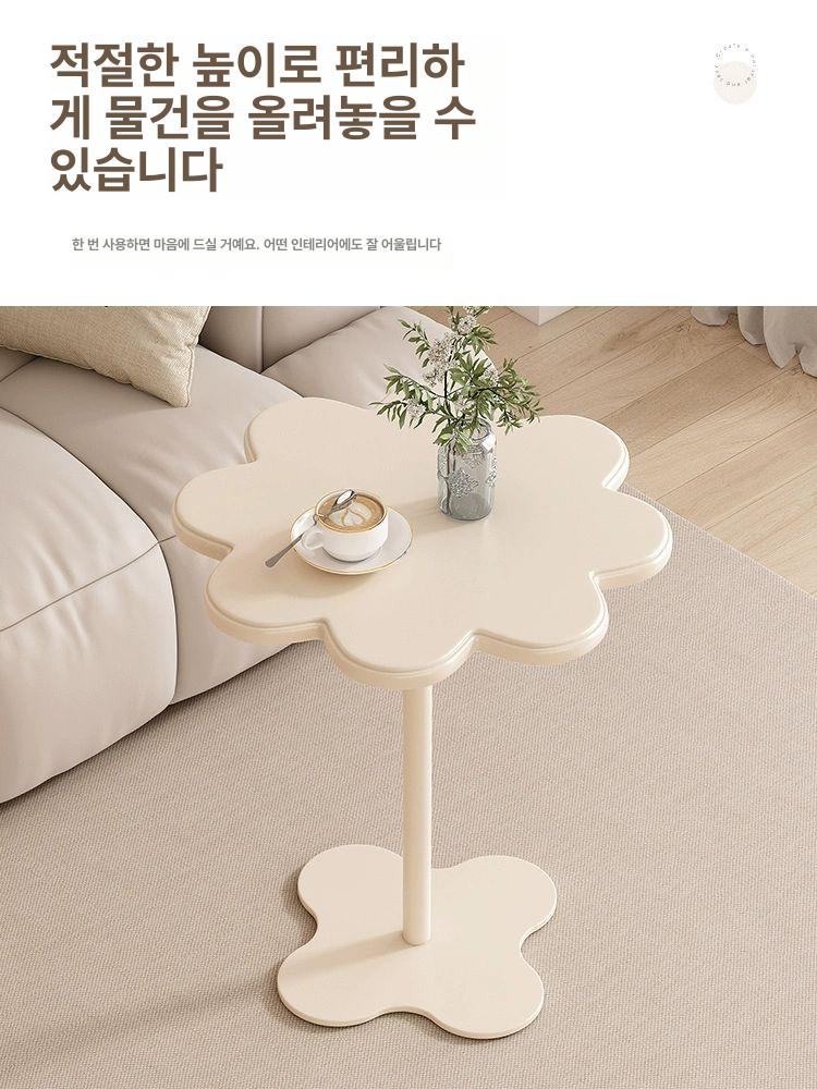 미니 사이드테이블 소파 철제 협탁 티테이블 찻상 좌식 트레이 스틸 - 상세 이미지 4