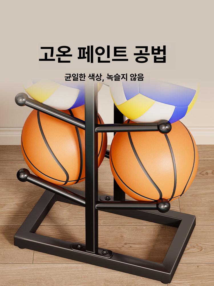 볼캐리어 공 보관함 축구 수납 보관대 바구니 농구 거치대 정리대 카트 운동 체육관 - 상세 이미지 4