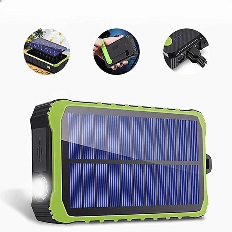 자가발전충전기 휴대용 자가발전 미니발전기 6000mAh 대용량 태양광 LED 라이트 캠핑 - 상세 이미지 2