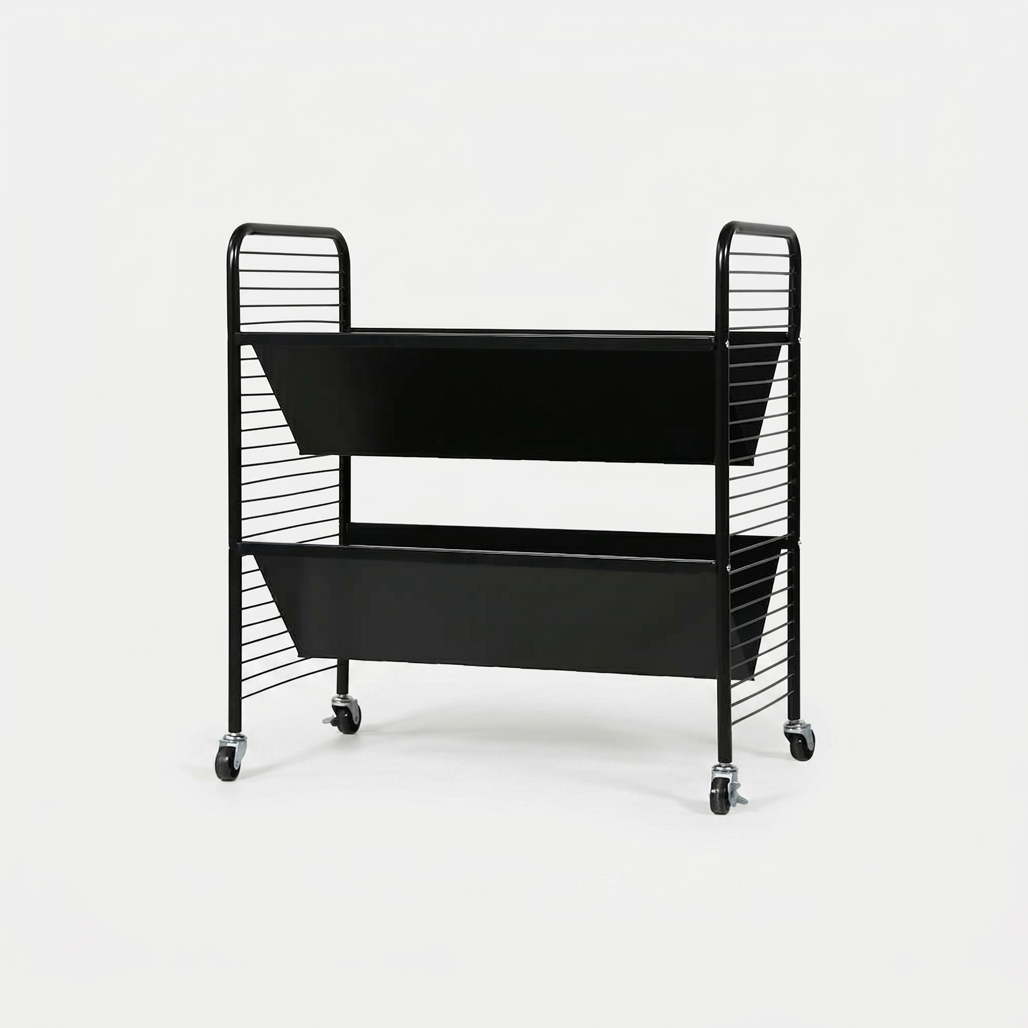 RATNER 책꽂이 트롤리 745x440x795mm, 2단, 옐로우 3069.2987 이미지 7