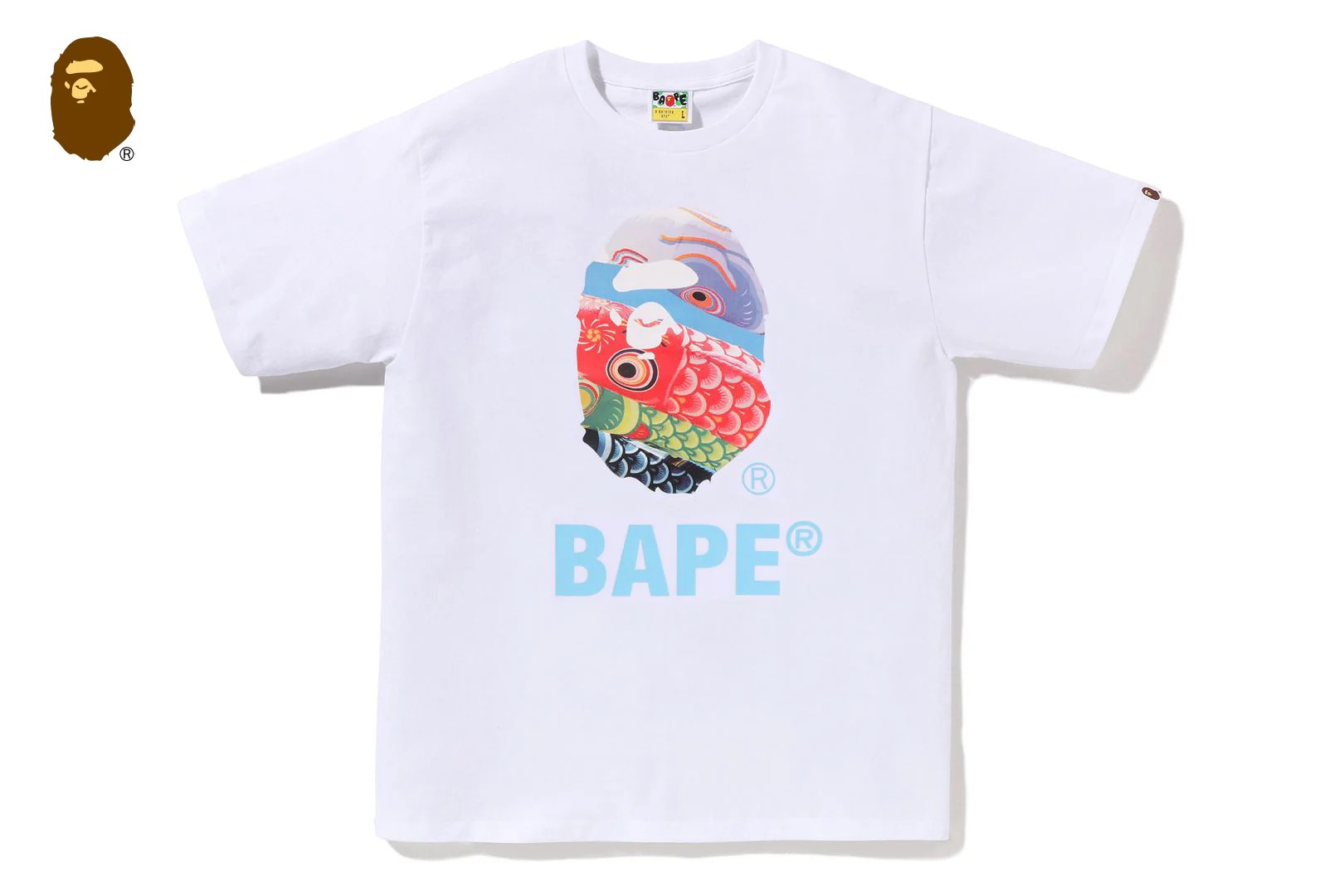 베이프 반팔티 CARP STREAMER PHOTO APE HEAD TEE 1M20-110-015 - 상세 이미지 2