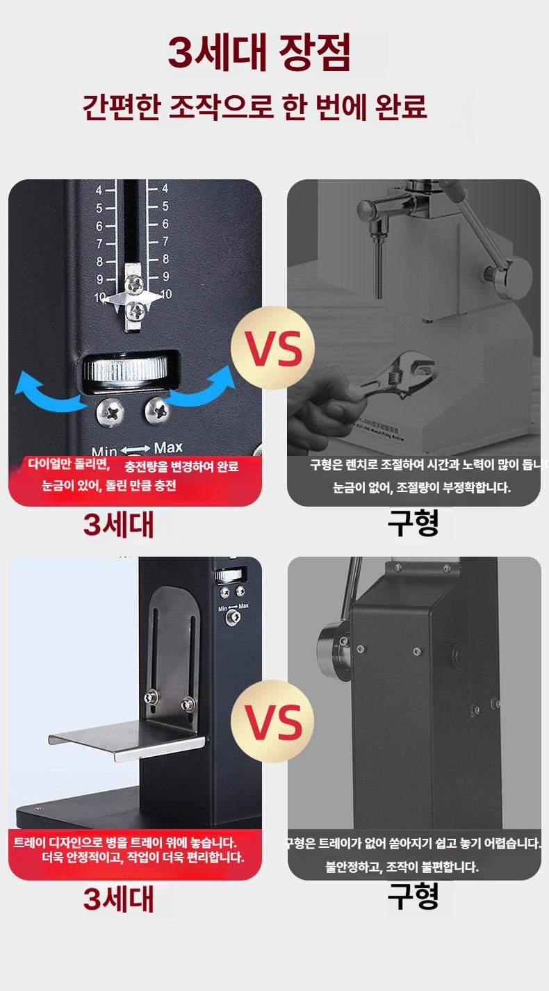 액상 정량 충진기 충전 액체 한약 점성 음료수 소분 분배기 계량기 세제 공압 고점도 - 상세 이미지 4