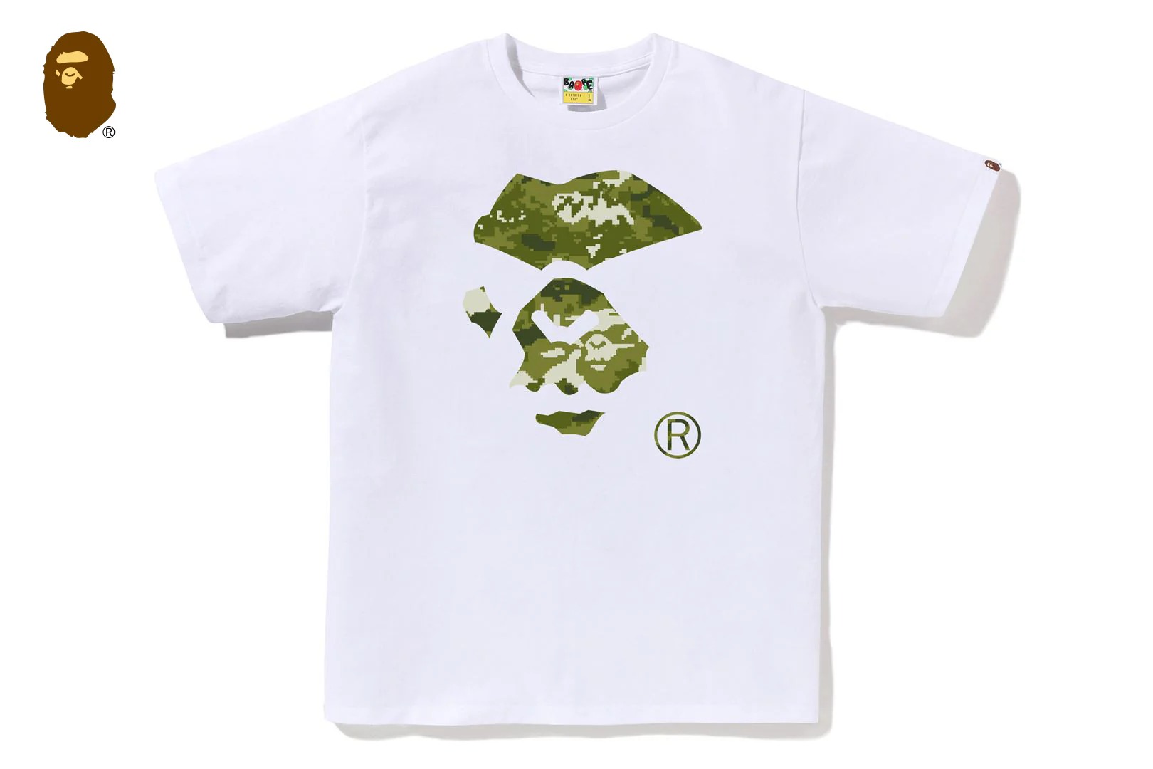 베이프 반팔티 MULTI PIXEL CAMO MAD APE FACE TEE 1M30-110-036 - 상세 이미지 2