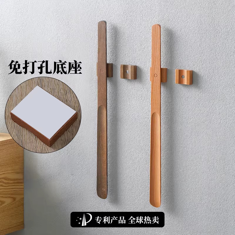 원목 구두주걱 고급 스타일 나뭇결 신발가게 긴 헤라 55cm 원목색 - 상세 이미지 3