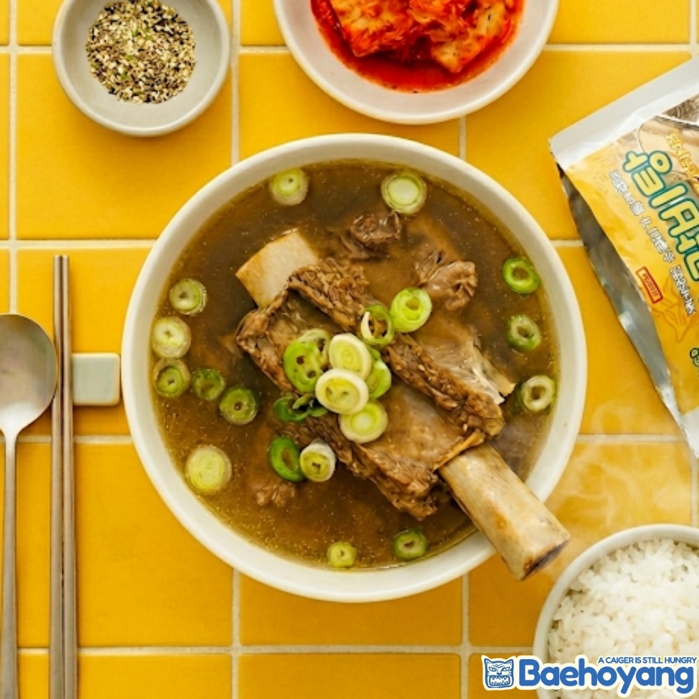 배호양 우대 갈비탕 밀키트 2.6kg(1.3kg 2팩) 4인분 냉동 캠핑 요리 소갈비탕 - 상세 이미지 3