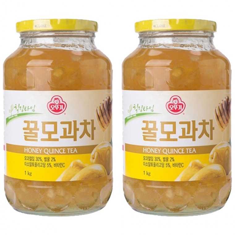 오뚜기 꿀모과차 2kg(1kgx2병) 모과청 꿀차 전통티 건강차 선물용 - 상품 이미지