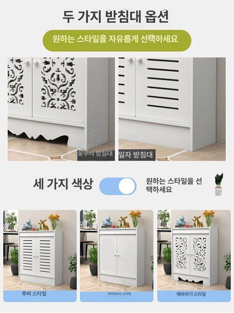 보일러커버 분배기 가리개 접이식 대용량 슬림 덮개 계량기 난방 분배기 싱크대 하부장 - 상세 이미지 4