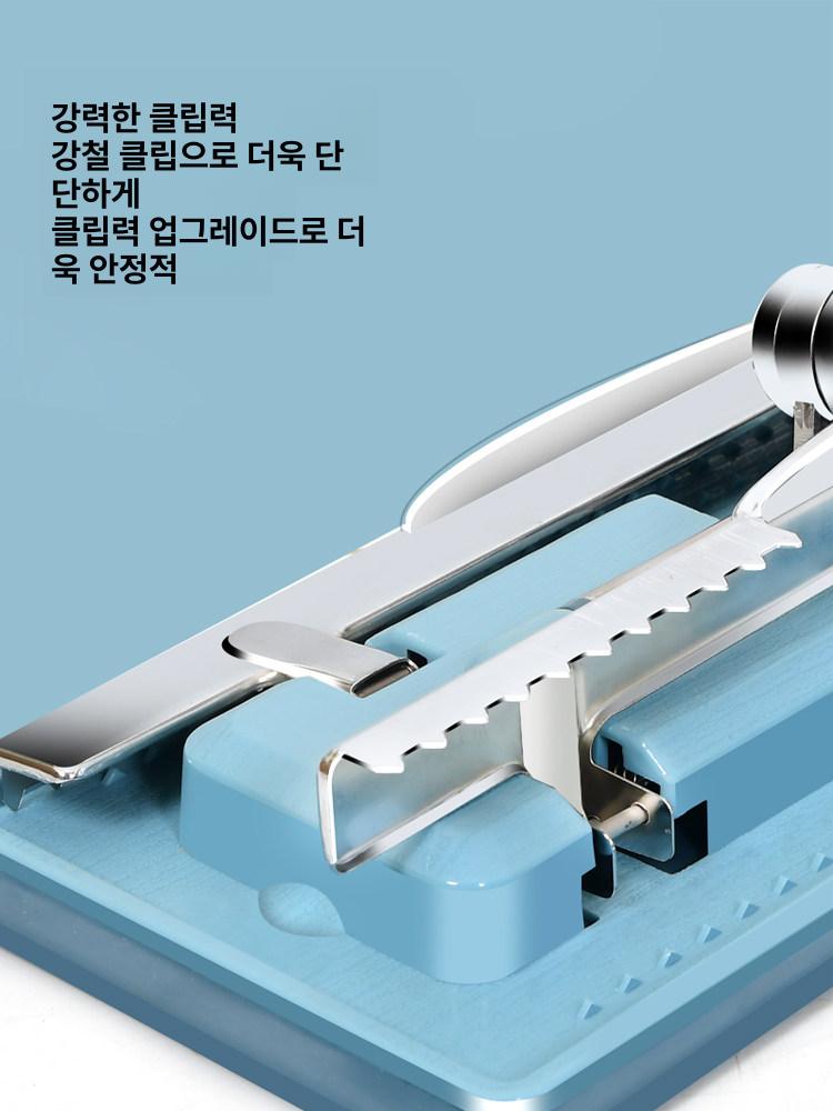탈부착 밀대 수건 바닥용 극세사 청소기 회전식 몹 클렌징 스틸 메탈 클램프 - 상세 이미지 4