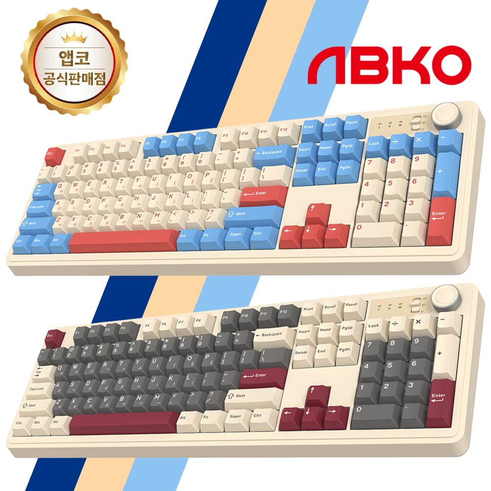 앱코 A F108 PRO 블루투스 무선 기계식 키보드 독거미 공장 SOAI 콜라보 세이야 - 상품 이미지