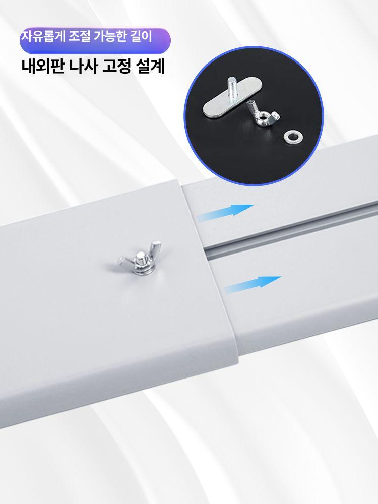 창문틀 에어컨 자바라 호스 배기덕트 냉방용품 배풍판 윈도우 에어컨용품 설치키트 - 상세 이미지 2