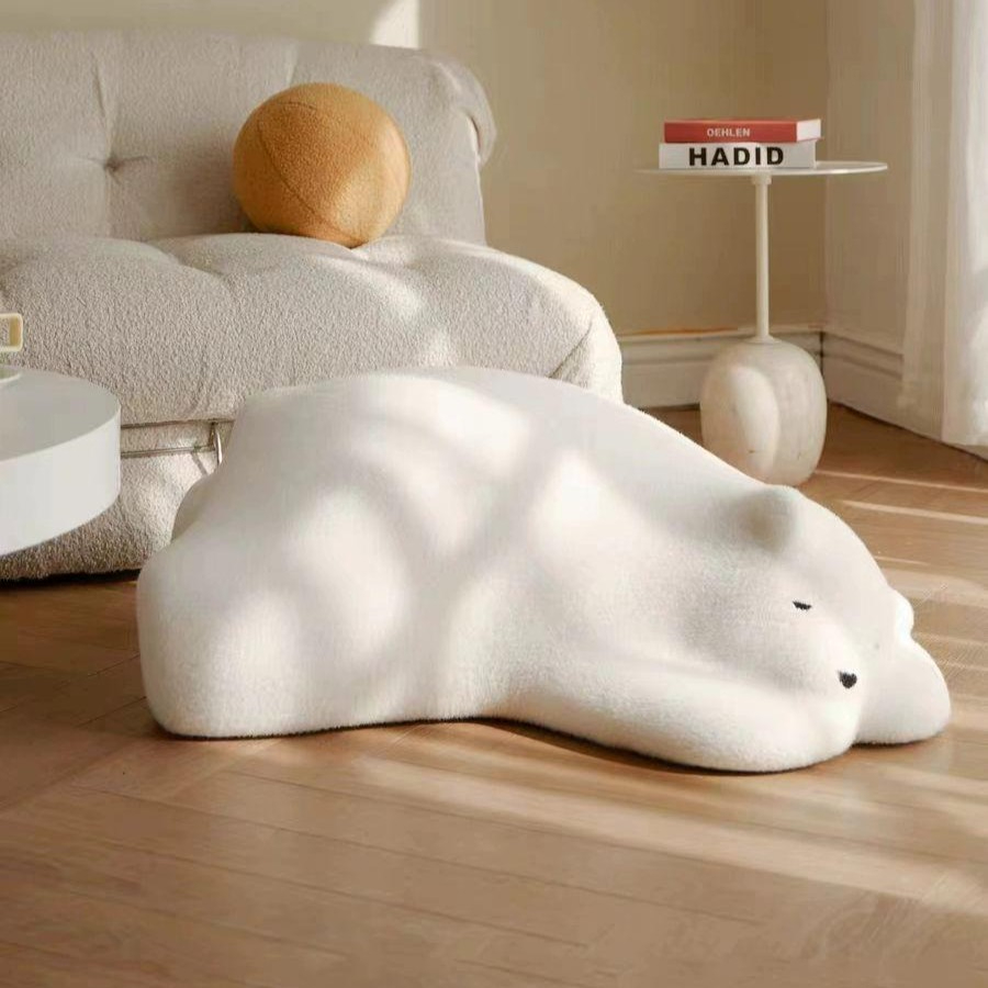 북극곰 조형물 카페 인테리어 거실 장식품 곰돌이 바닥 소품 아트 데코 오브제 - 상품 이미지