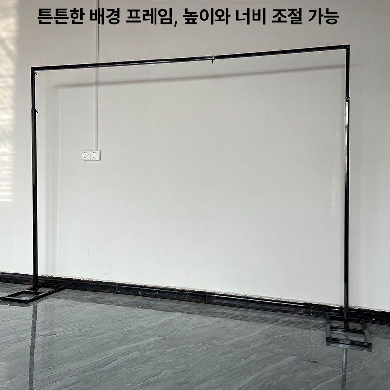 결혼식 아치 웨딩 프레임 포토존 사각 꽃걸이 파티룸 가든데코 플라워스탠드 - 상세 이미지 4