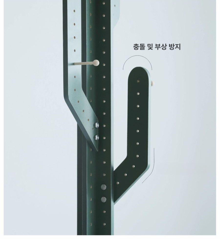 스탠드행거 선인장 옷걸이 코트랙 옷장 스탠딩 촛대 거실 조립식 스텐드 폴행거 현관 진열대 - 상세 이미지 5