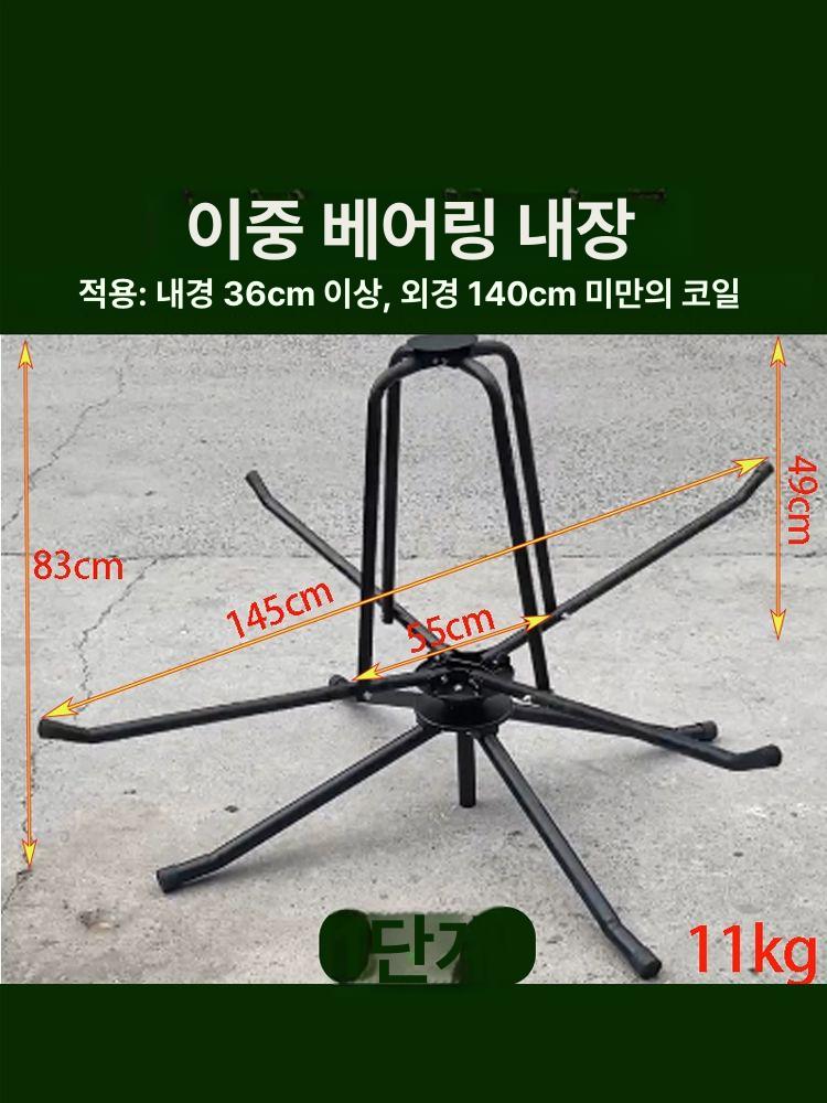 베어링 풀링기 파이프 릴 배관공사 자재 보일러 설비 스틸랙 선반 롤러 호스 보관함 - 상세 이미지 4