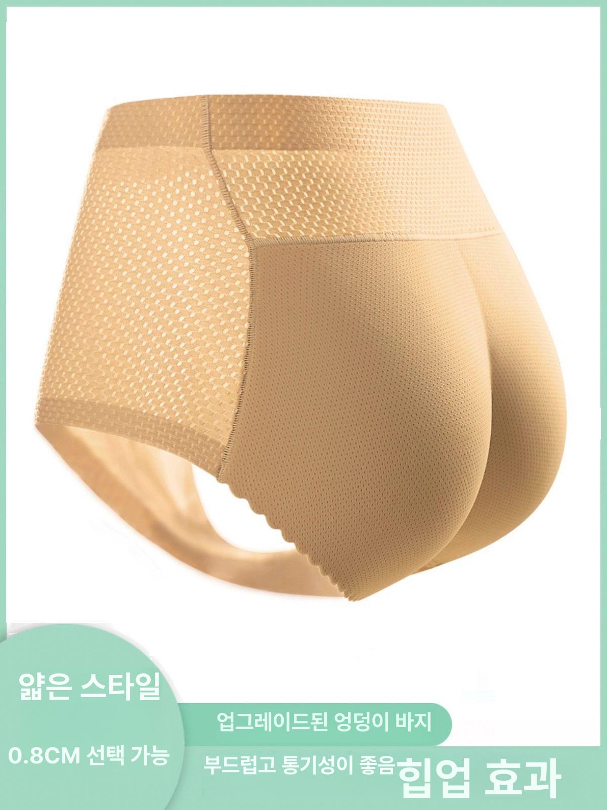 힙업 엉덩이 라텍스 팬티 엉뽕 126 패드 골반뽕 얇은 126 중간 스킨 두꺼운 1.5cm S 42.5kg 이하 - 상세 이미지 2