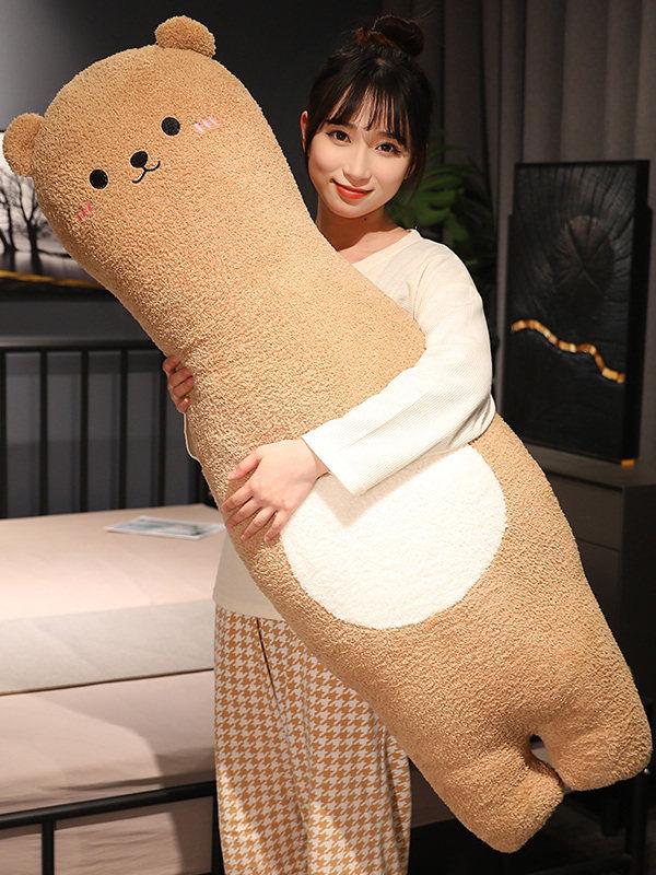 인형 롱쿠션 곰돌이 바디필로우 허그필로우 안아베개 대형 긴베개 애착인형 - 상세 이미지 5