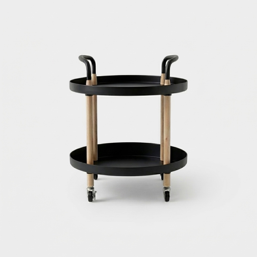 빙그리 트롤리 라운드 2단 손잡이형 화이트 9834.9765 - 상세 이미지 4