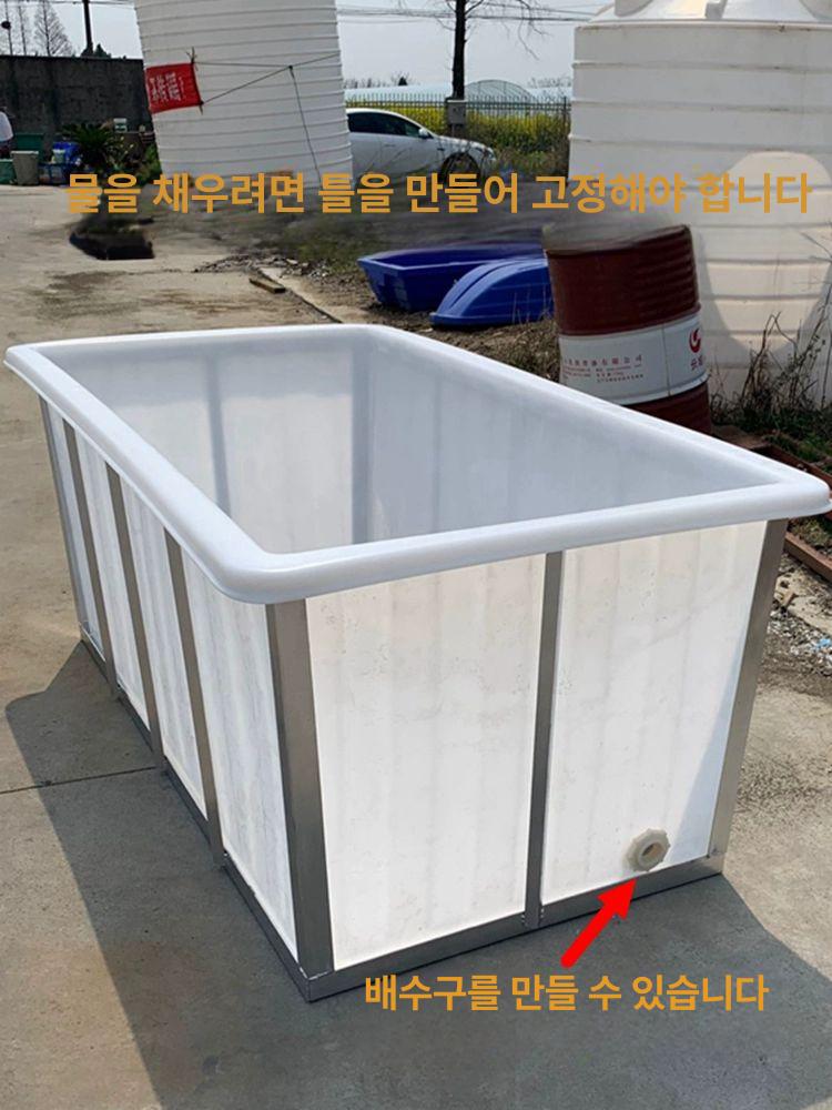 대형 수조 파충류 화이트 아크릴 어항 사육장 직사각형 레오파드게코 거북이 물고기 - 상세 이미지 4