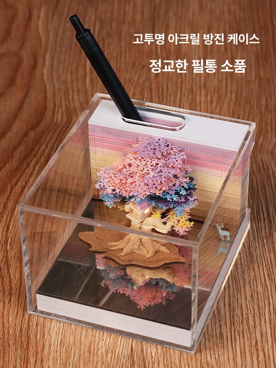 입체 달력 뜯어쓰는 캘린더 탁상 디오라마 미니어처 인테리어 장식품 감성소품 - 상세 이미지 4