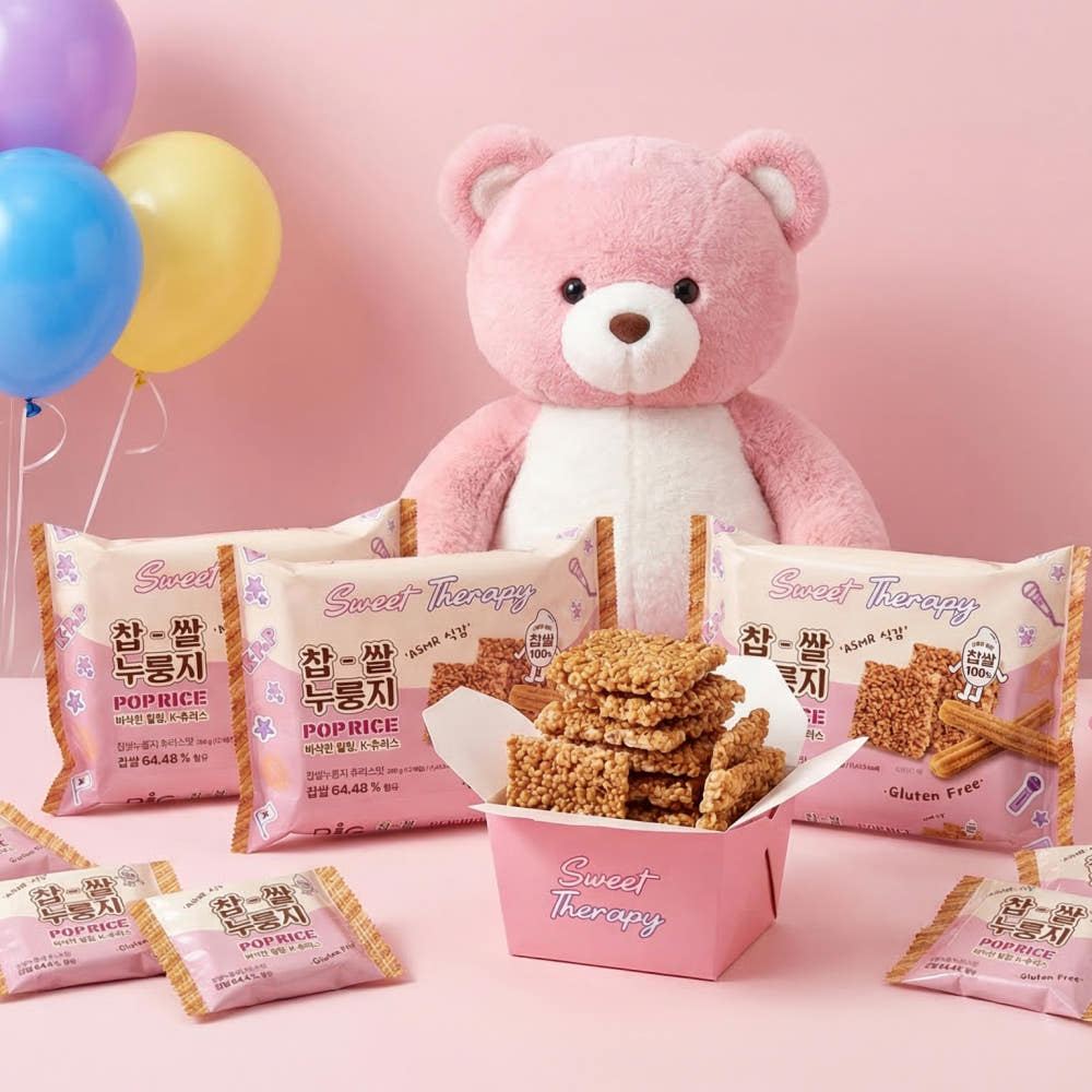 찹쌀 누룽지팝스낵 POP RICE 쌀과자 츄러스, 300g, 1개 이미지 2