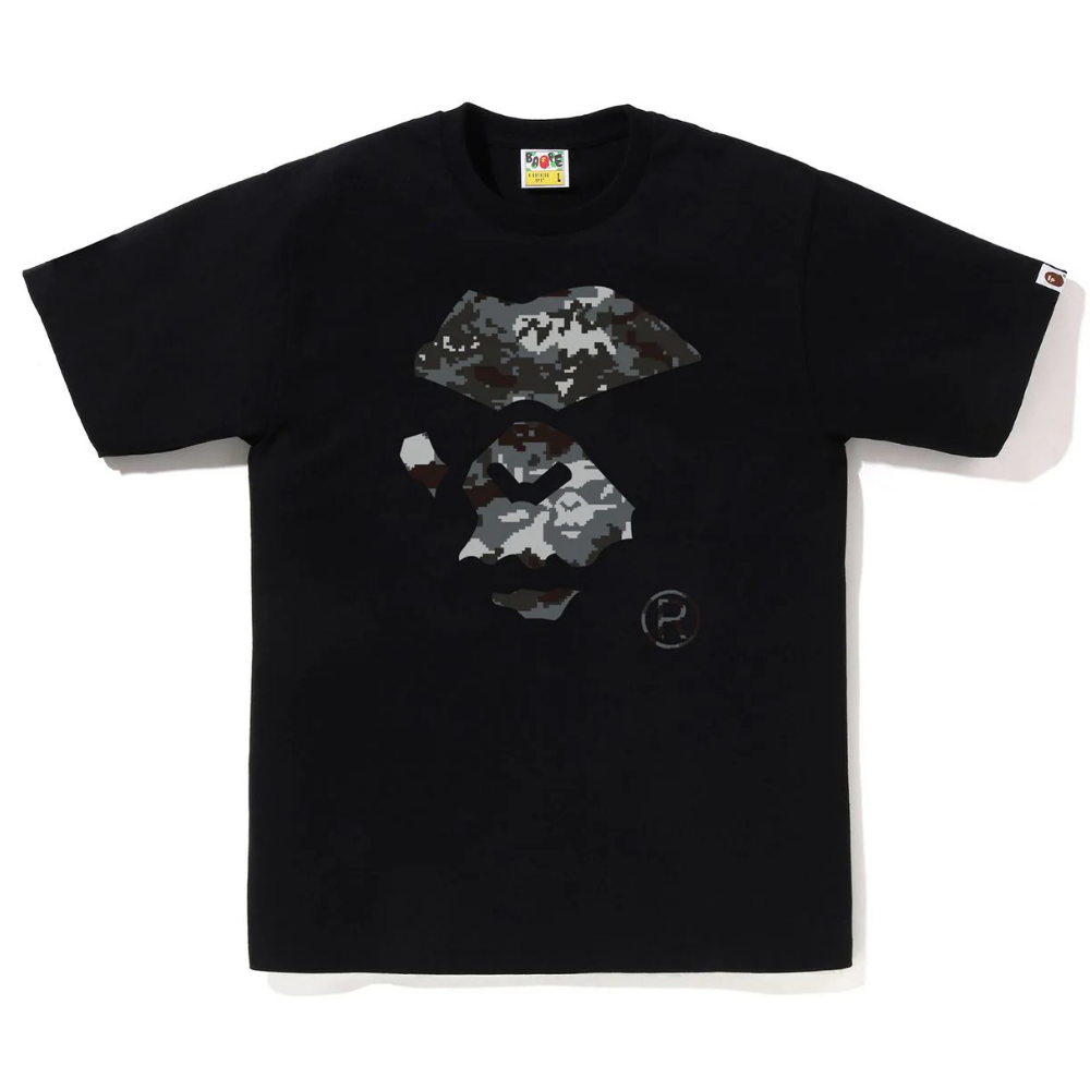 베이프 반팔티 MULTI PIXEL CAMO MAD APE FACE TEE 1M30-110-036 - 상품 이미지