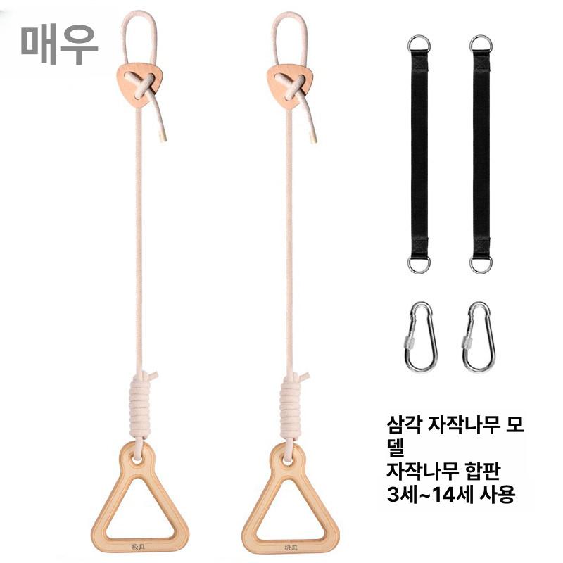 우드 짐링 크로스핏 철봉링 체조링 딥스 맨몸 [비치우드] 40cm 원형 머리 막대 1개 - 상세 이미지 3