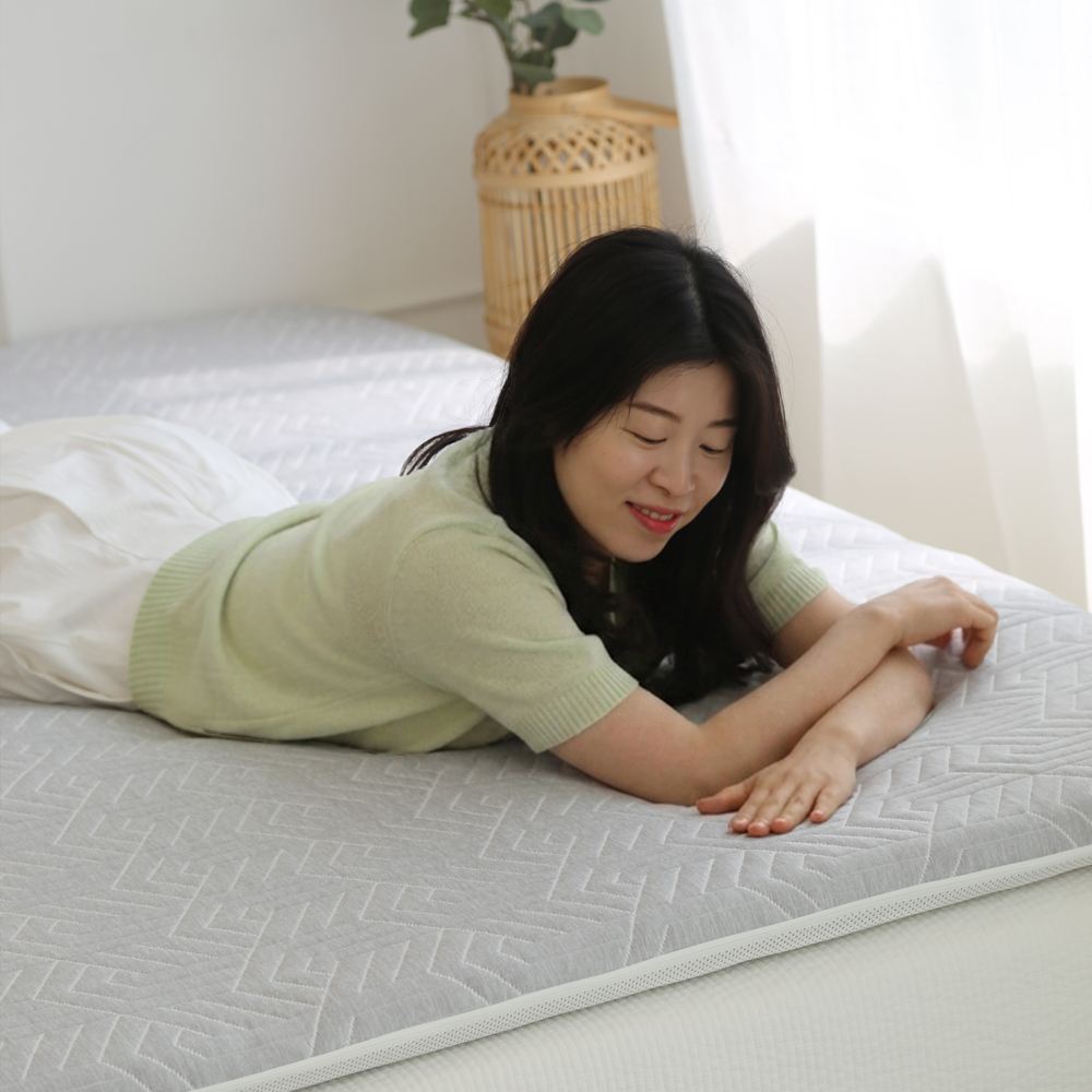 한스갤러리 냉감 여름 이불 바닥 매트 패드 요 세트 요매트 솜포함 쿨썸머 멜란사선 MS 이미지 6