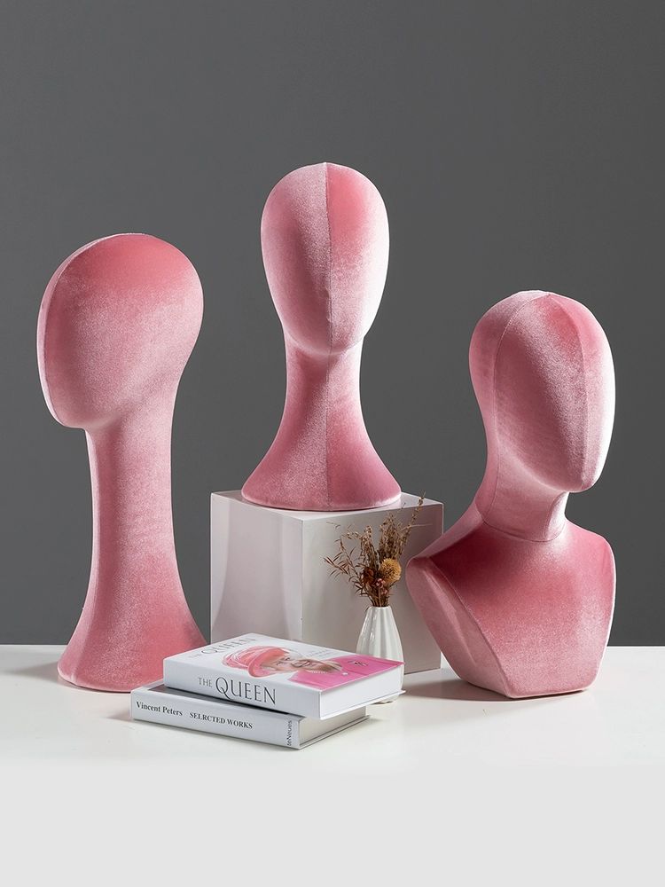 두상 마네킹 머리 남녀공용 흉상 앤티크 스카프 모형 모델 진열 거치대 - 상세 이미지 2