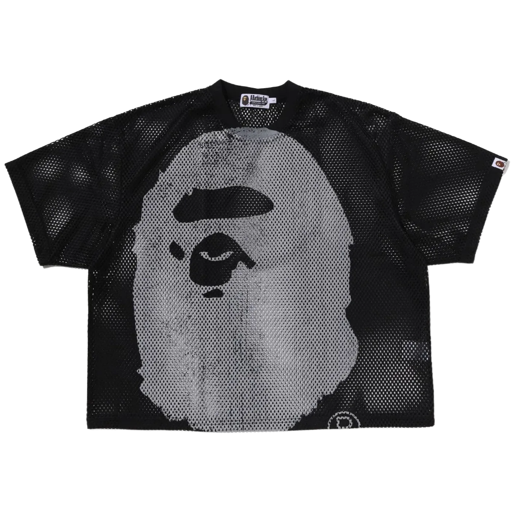 베이프 반팔티 WATER PRINT APE HEAD MESH RELAXED FIT TEE 1M30-109-322 - 상품 이미지