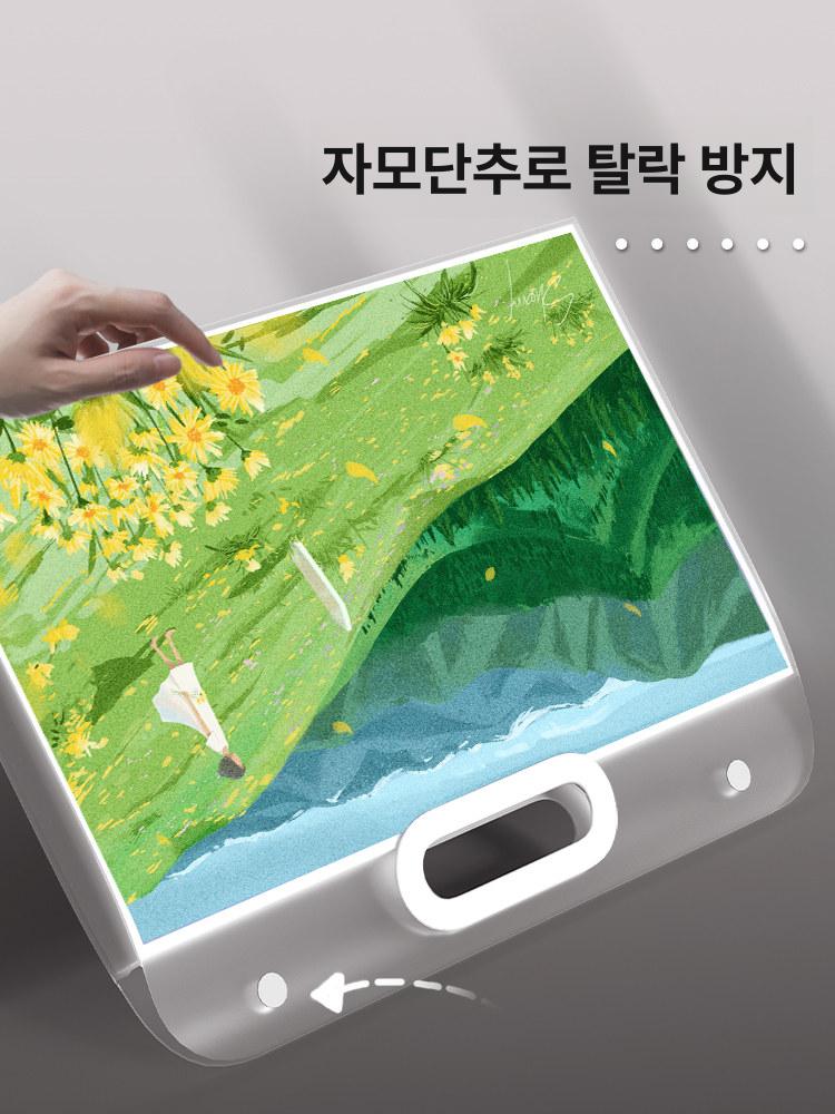 도화지보관 화방 폴더 4절지 도면 미술 포스터 그림 가방 휴대용 보관함 바인더 - 상세 이미지 4