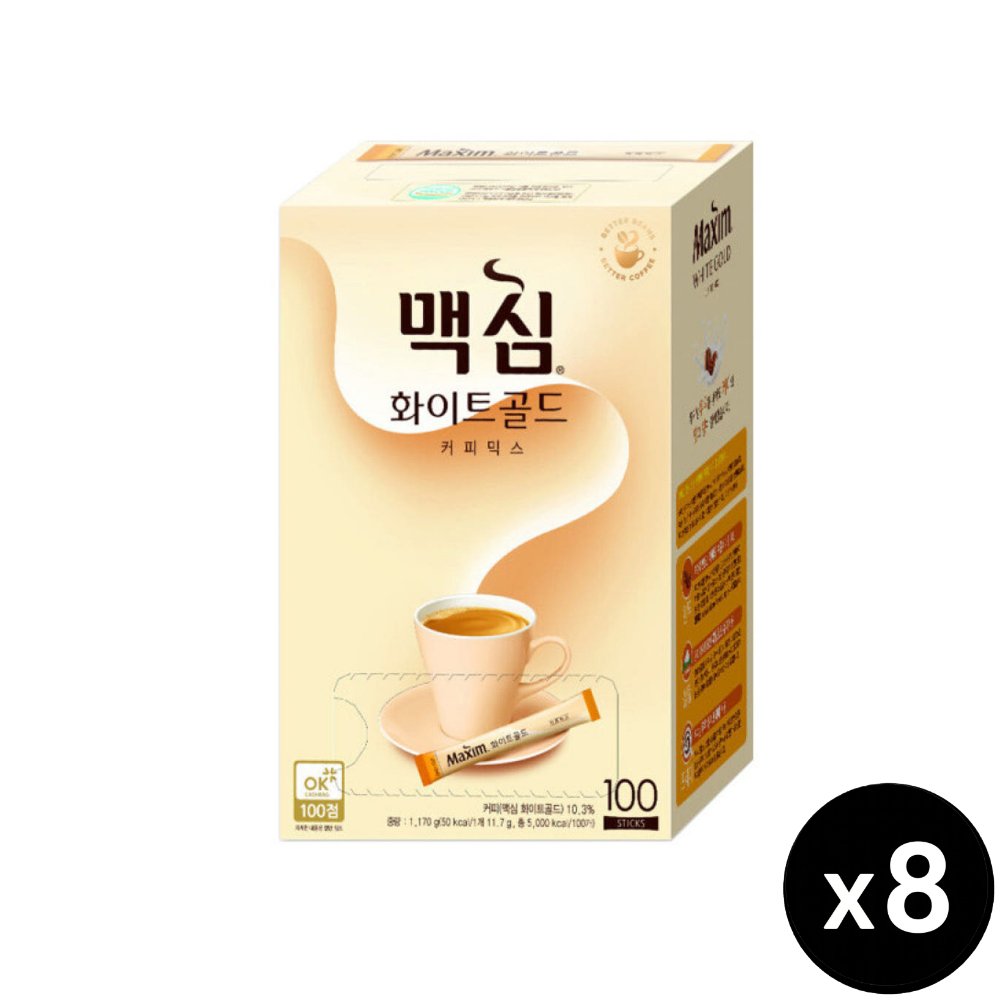 맥심 모카골드 화이트골드, 100개입, 8개 - 상품 이미지
