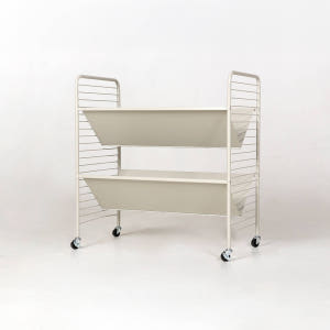 RATNER 책꽂이 트롤리 75x44x80, 2단, 솔리드베이지 7693... 솔직 후기 | 실제 배치 사진 포함 - 상품 이미지 2