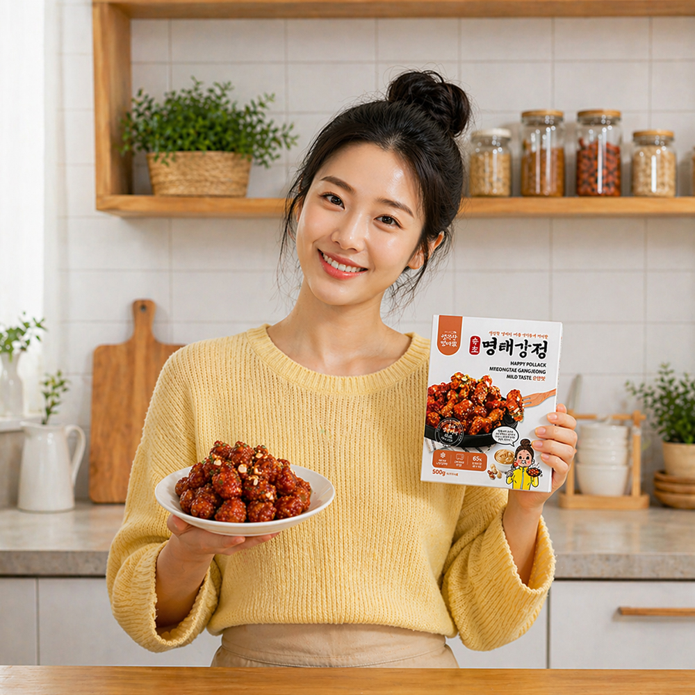 행복한 명태가 명태 강정 500g 속초 순살 명태로 만든 양념 간식 술안주 캠핑 나들이 - 상세 이미지 3