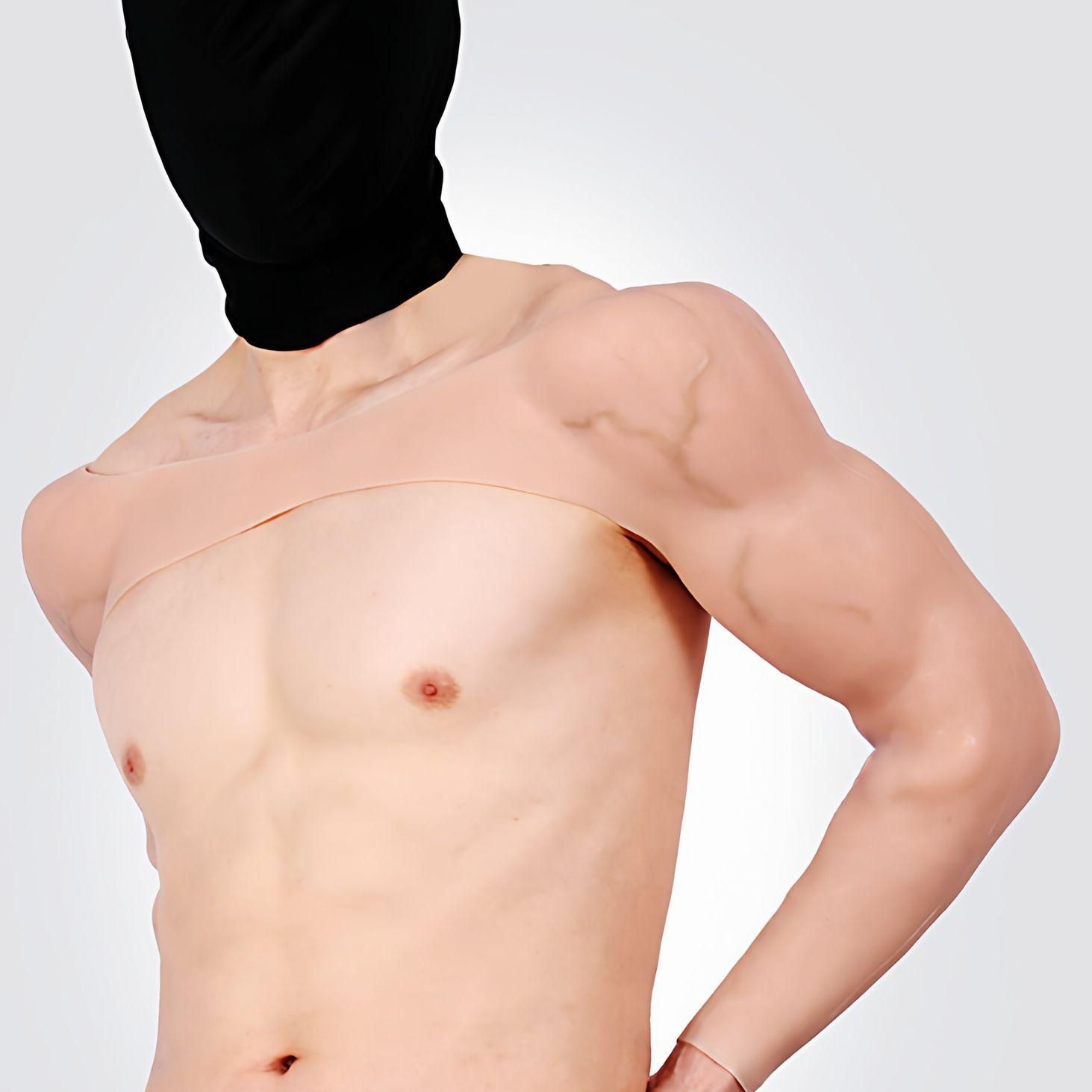 할로윈 의상 가짜 근육 몸짱슈트 팔 코스프레 실리콘 근육옷 귀신 미라 파티 졸업사진 머슬 - 상품 이미지