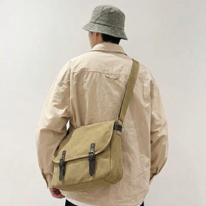 제이바바 메신저 캔버스 크로스백 대학생 옆으로매는가방 슬링백 솔직 후기 | 실사용자 리뷰 분석 - 상품 이미지 4