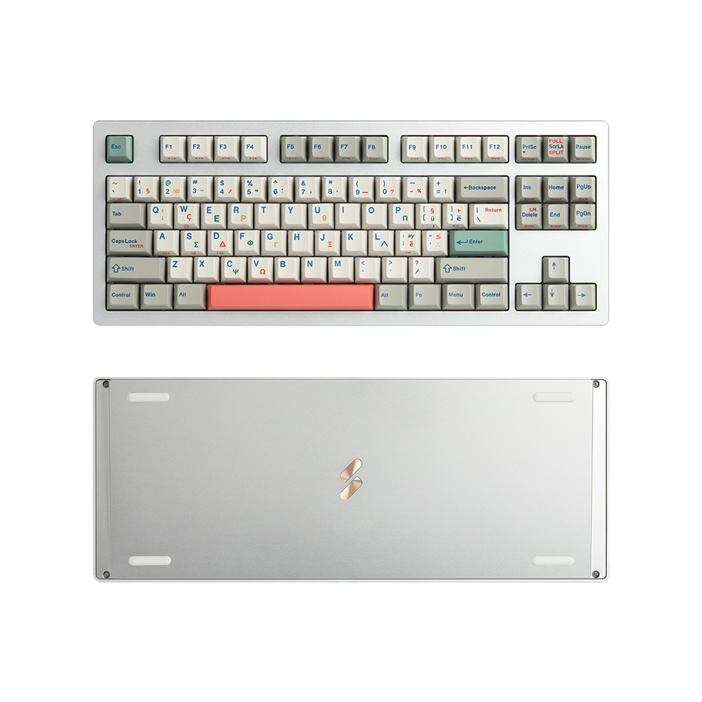 SPM AL87B 풀 알루미늄 텐키리스 TKL 핫스왑 커스텀 기계식 키보드 베어본 DIY키트 (HMX 위스퍼 핑크축) - 상세 이미지 4