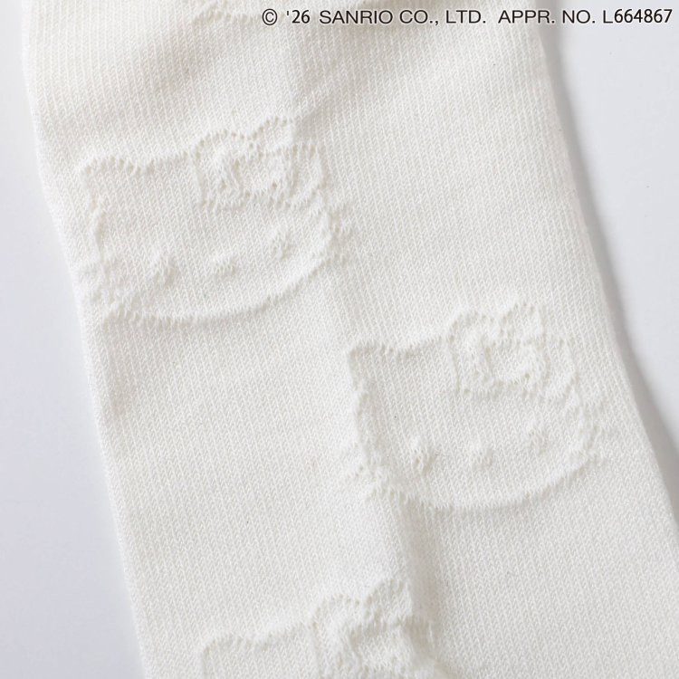 [발주 요청상품] 아프레 레 쿠르 산리오 헬로키티 캐릭터 하트 포인트 단목 양말 10~18cm - 하카타몰
