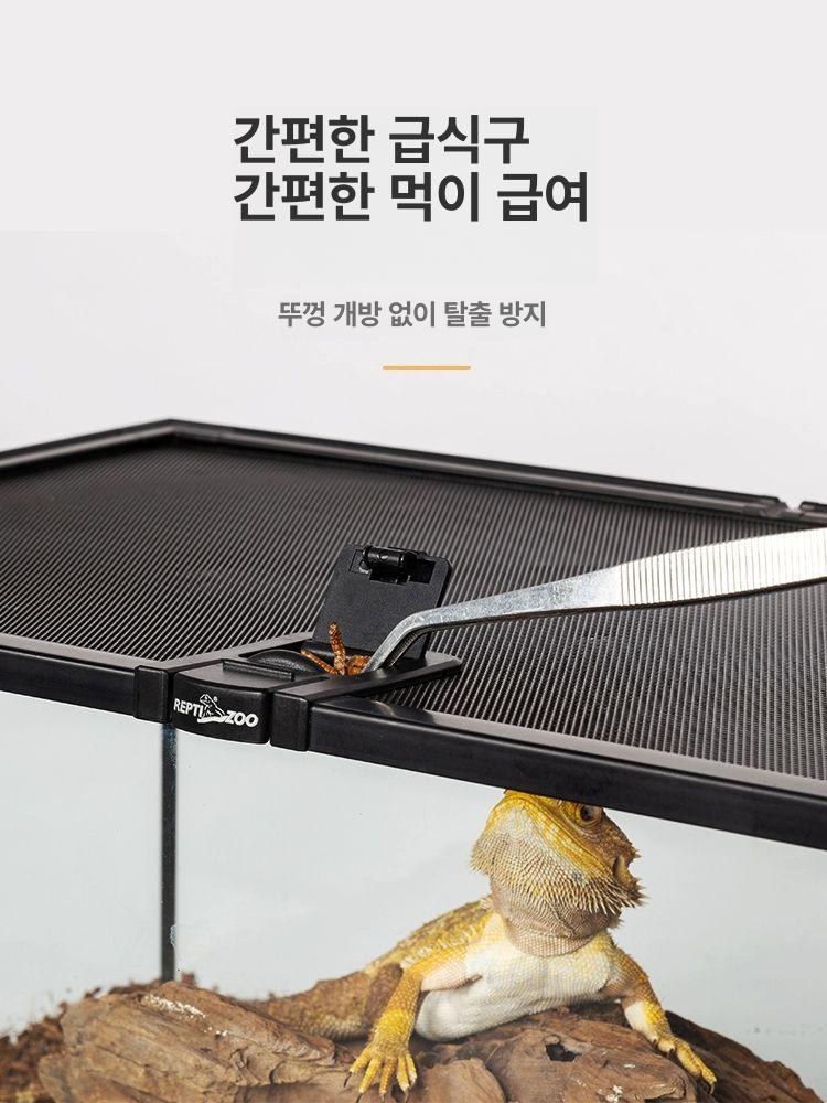 도마뱀 케이지 파충류 은신처 투명 레오파드 게코 대형 크레스티드 아크릴 - 상세 이미지 3